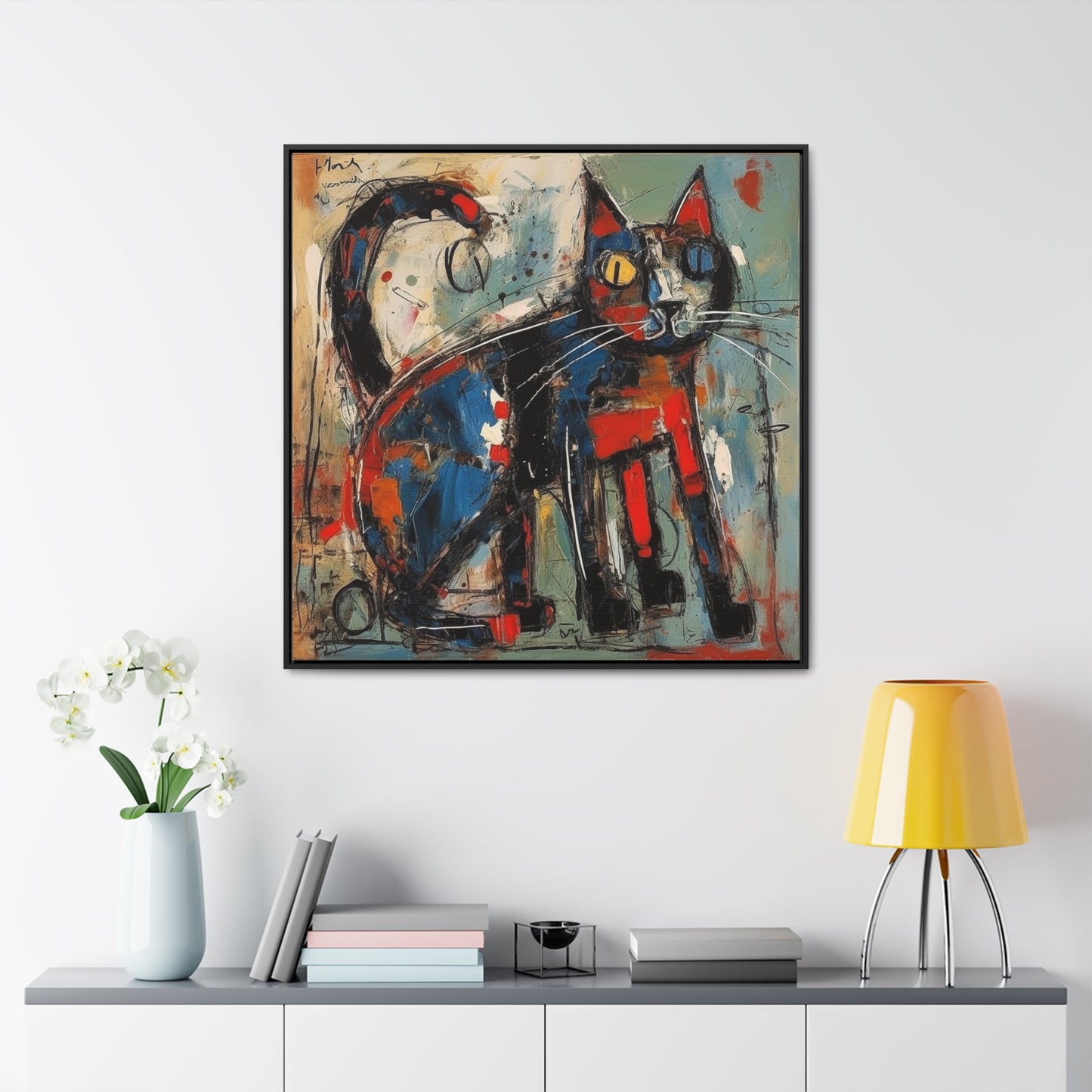 Cat 88, Gallery Canvas Wraps, Square Frame