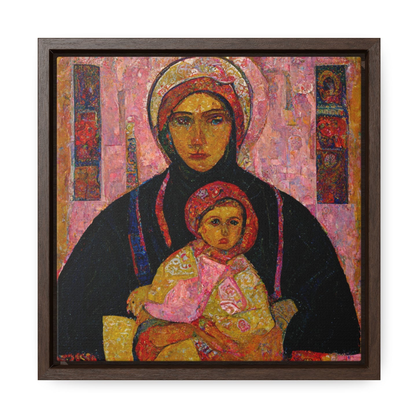 Mary and the Child 15, Valentinii, Gallery Canvas Wraps, Square Frame