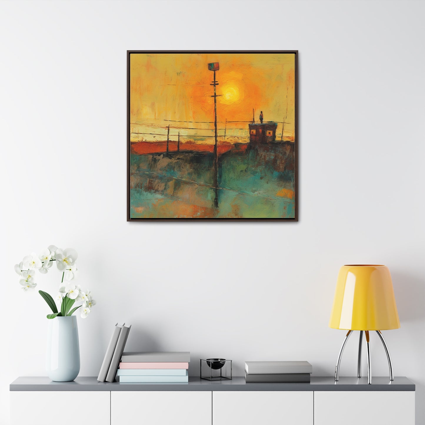 Land of the Sun 52, Valentinii, Gallery Canvas Wraps, Square Frame