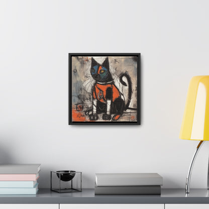 Cat 34, Gallery Canvas Wraps, Square Frame