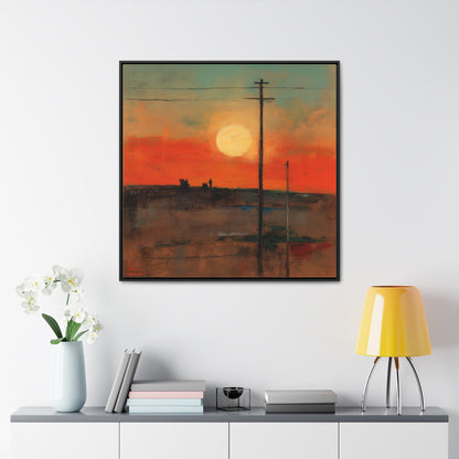 Land of the Sun 80, Valentinii, Gallery Canvas Wraps, Square Frame