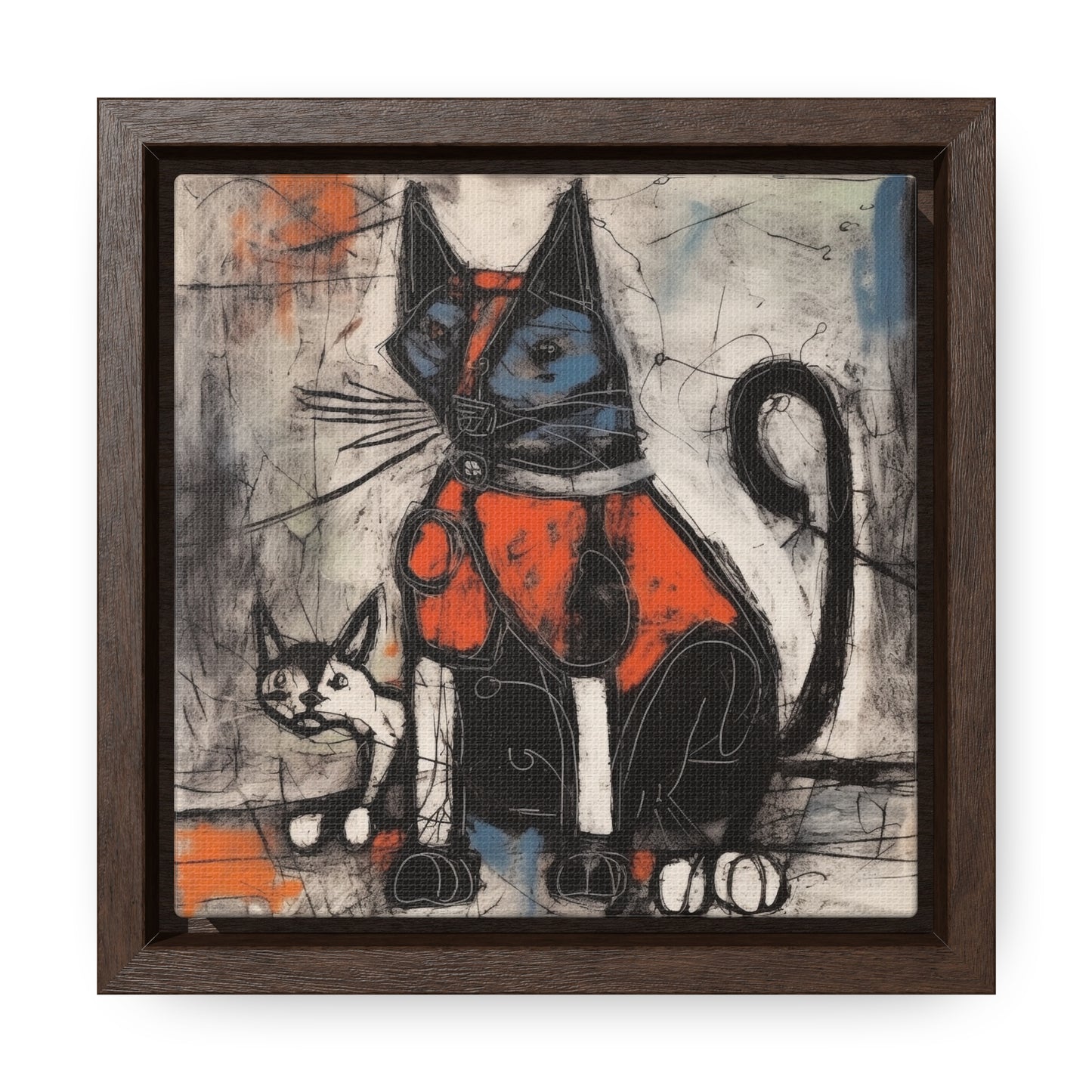 Cat 89, Gallery Canvas Wraps, Square Frame