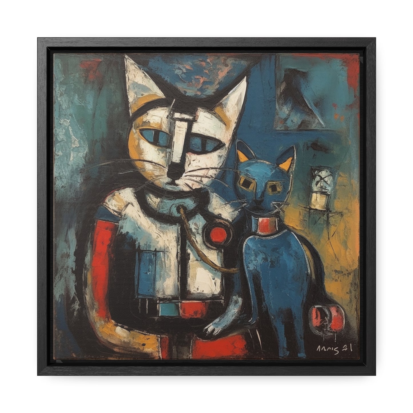 Cat 31, Gallery Canvas Wraps, Square Frame