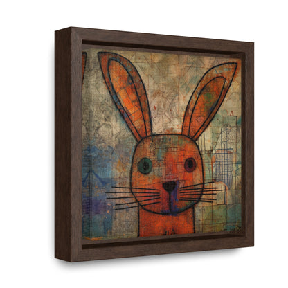 Rabbit 19, Gallery Canvas Wraps, Square Frame