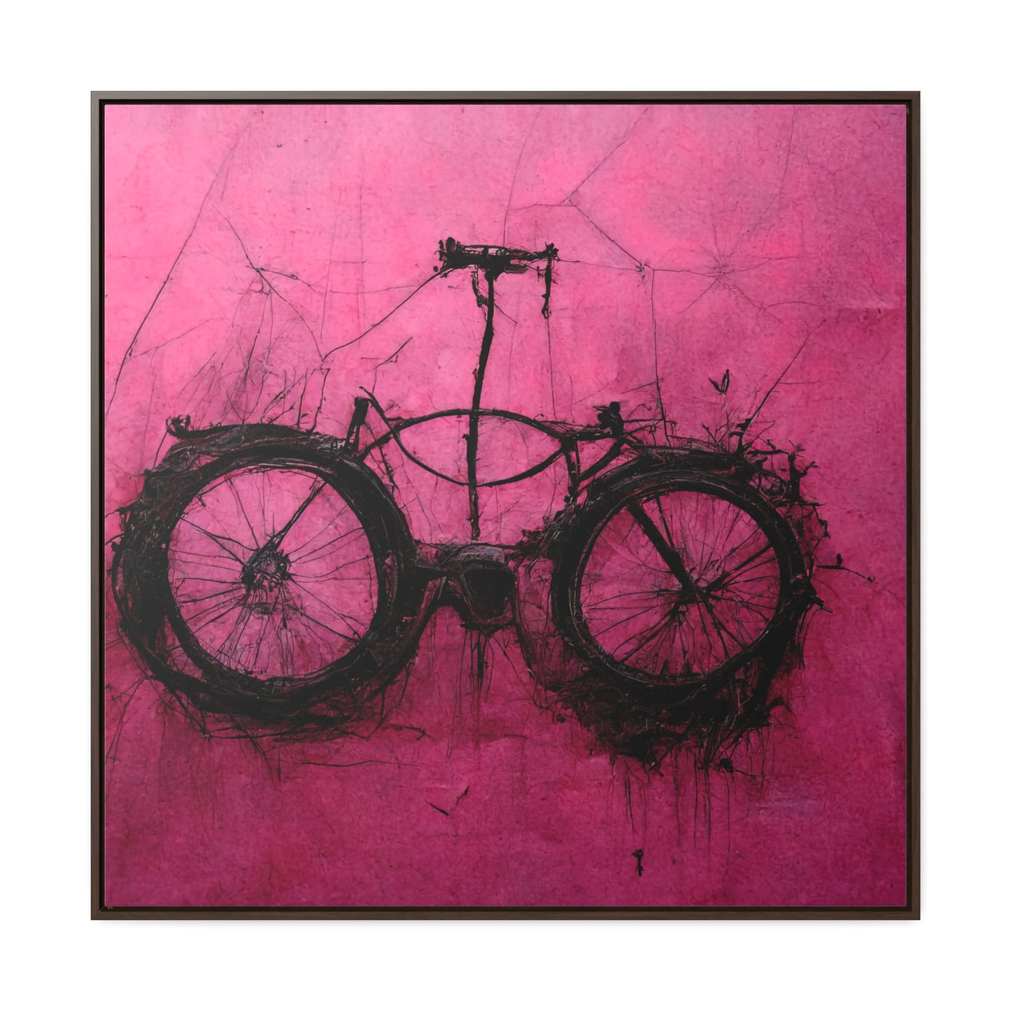 Bicycle 3, Valentinii, Gallery Canvas Wraps, Square Frame