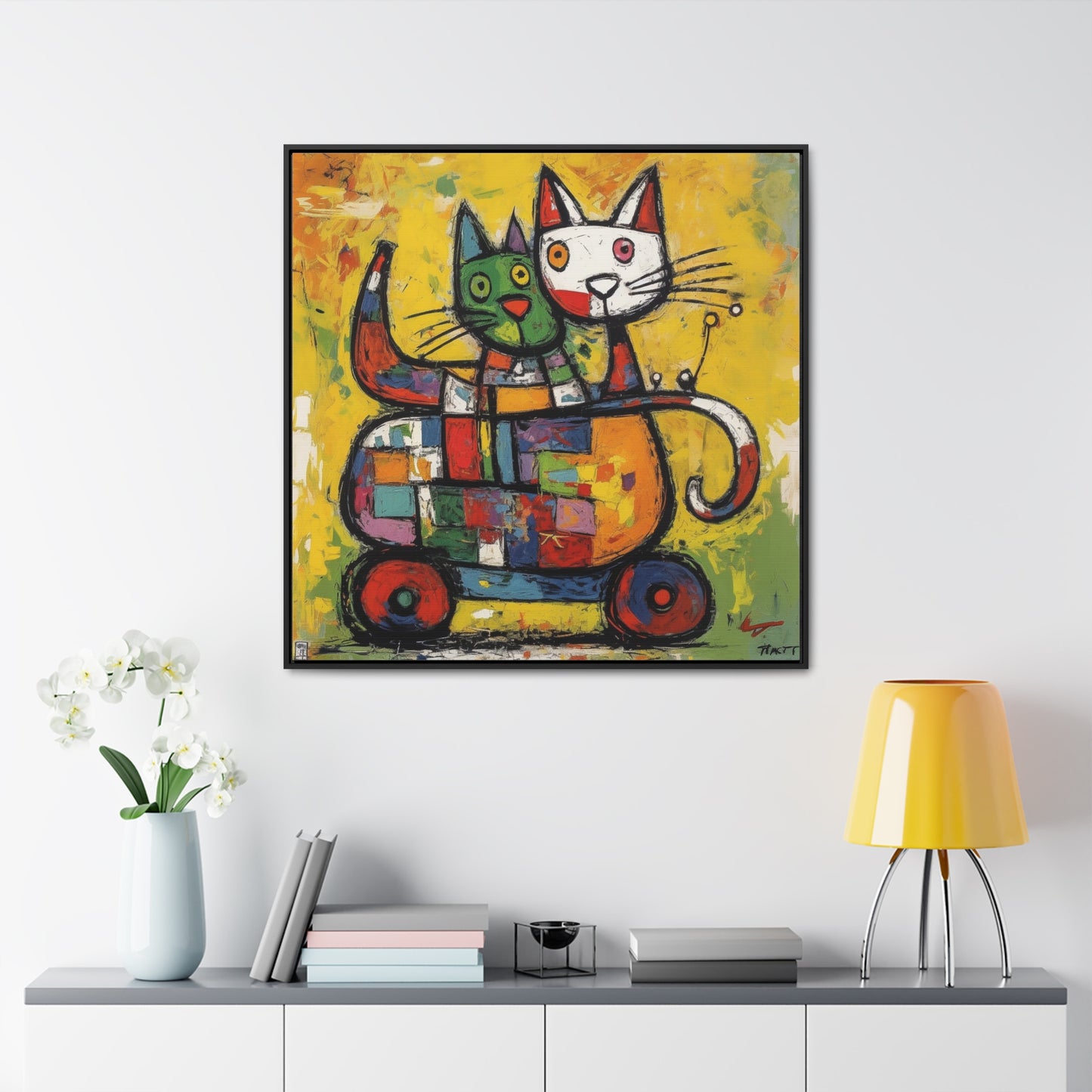 Cat 155, Gallery Canvas Wraps, Square Frame