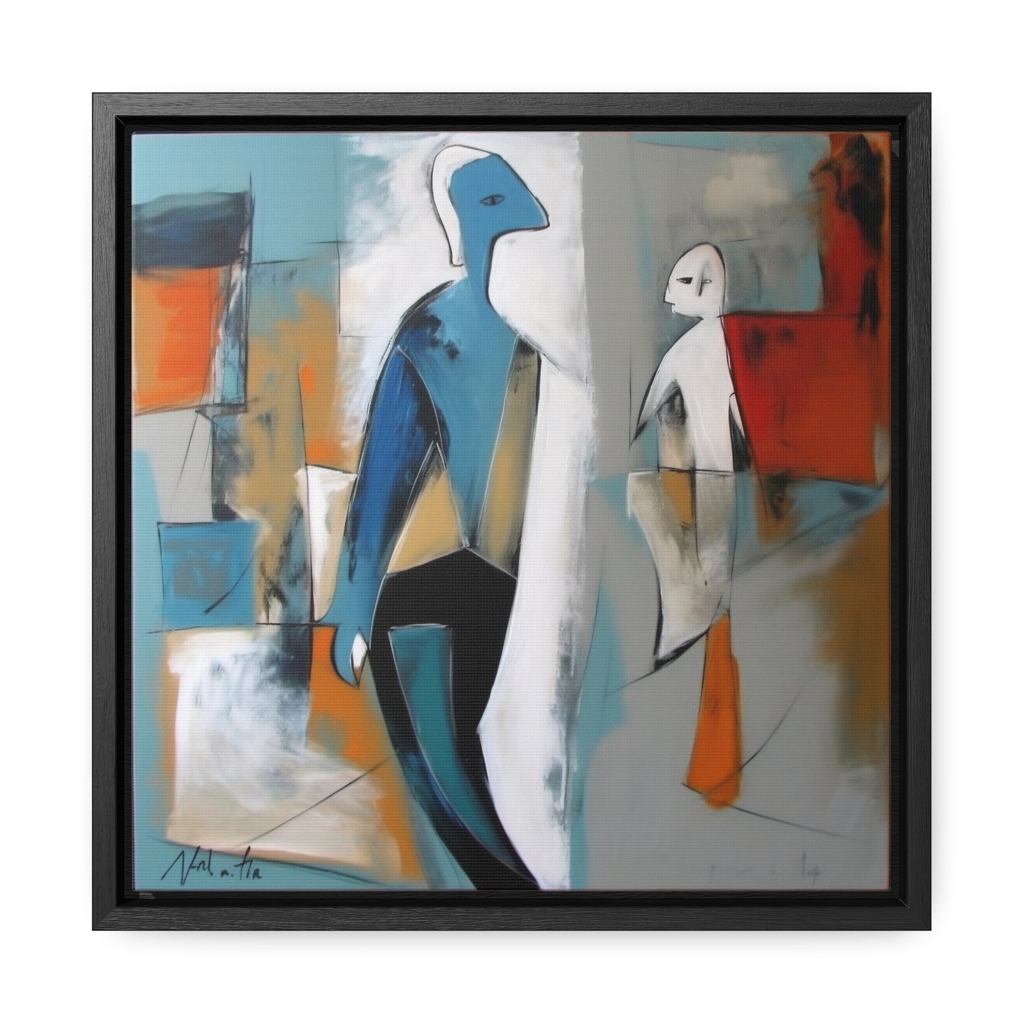 Sad Man 30, Valentinii, Gallery Canvas Wraps, Square Frame