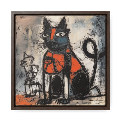 Cat 32, Gallery Canvas Wraps, Square Frame