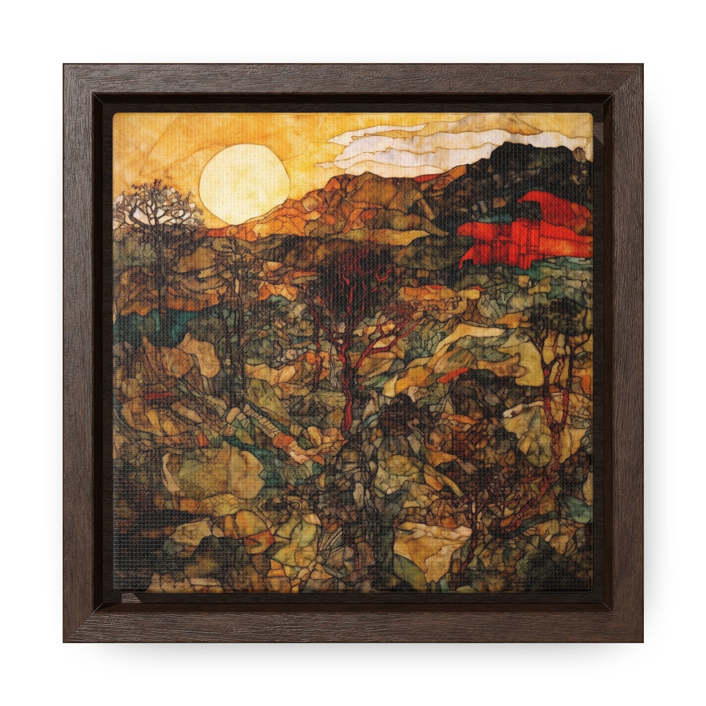 Land of the Sun 46, Valentinii, Gallery Canvas Wraps, Square Frame