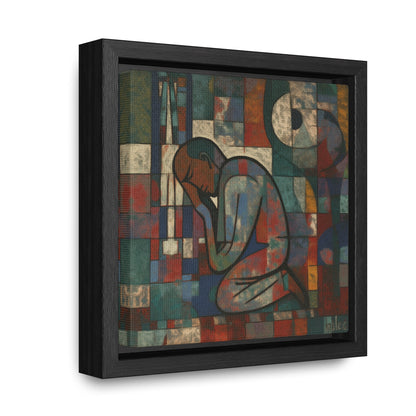 Sad Man 9, Gallery Canvas Wraps, Square Frame