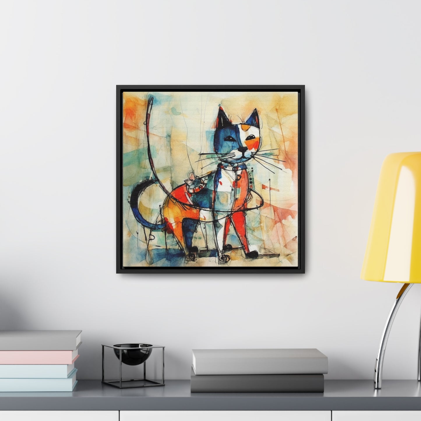 Cat 75, Gallery Canvas Wraps, Square Frame