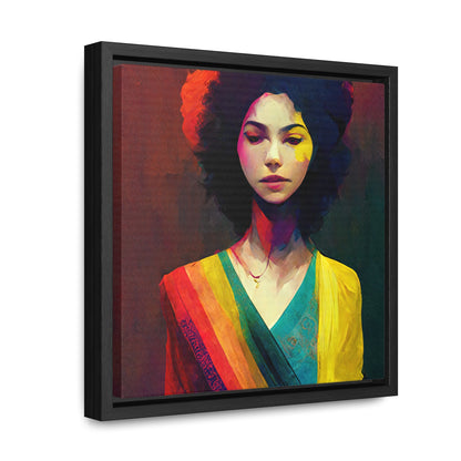 Lady's faces 25, Valentinii, Gallery Canvas Wraps, Square Frame