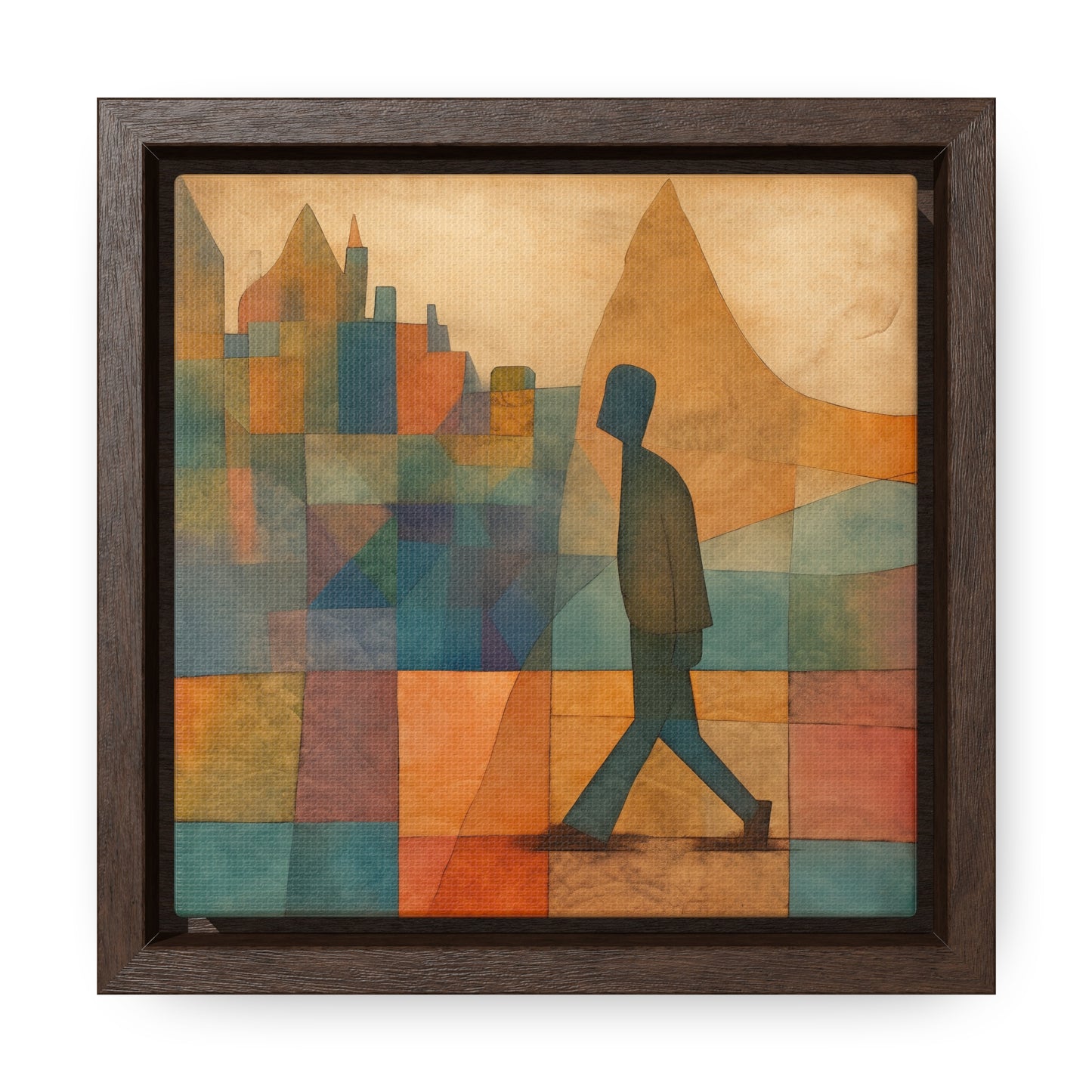 Sad Man 18, Gallery Canvas Wraps, Square Frame