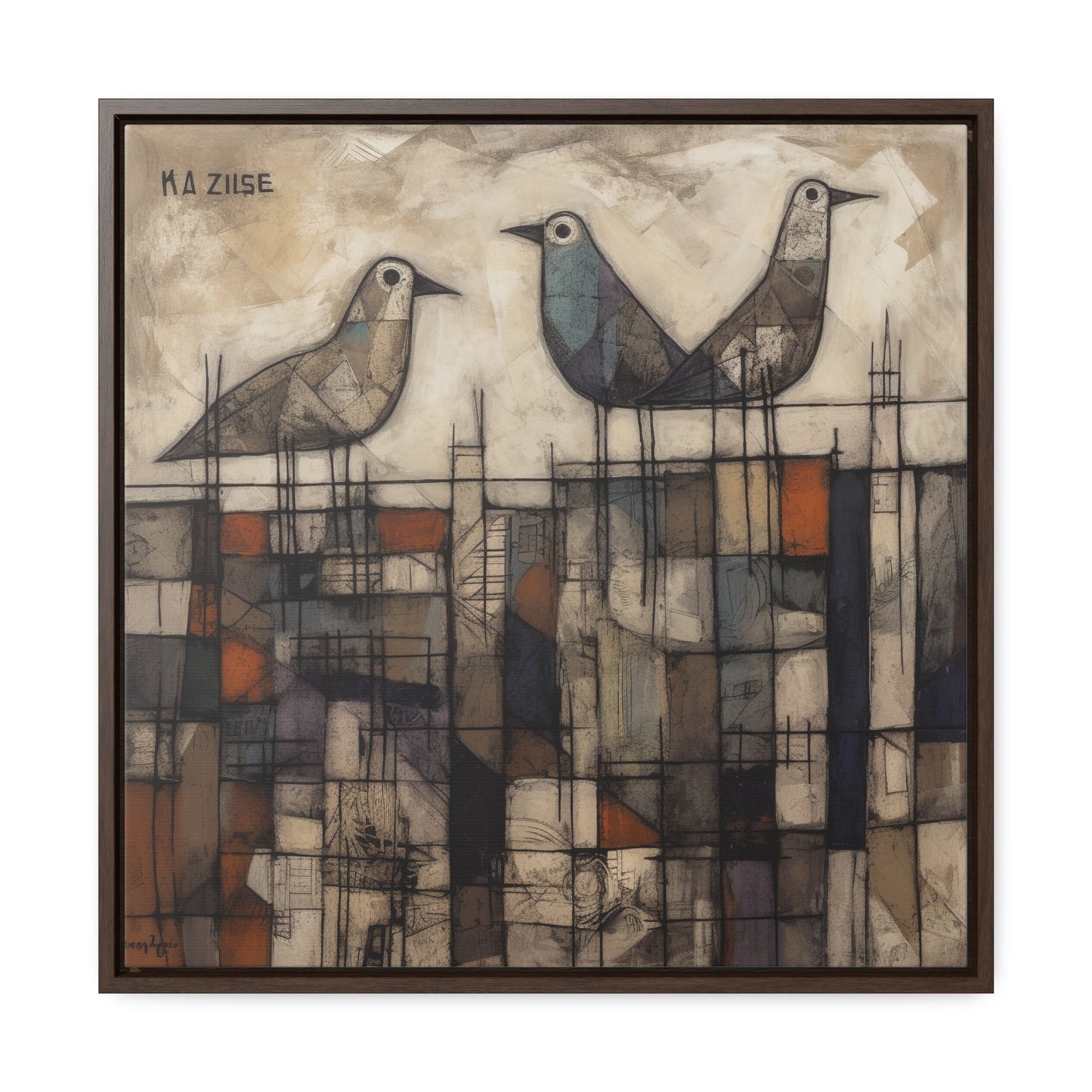 Bird 25, Gallery Canvas Wraps, Square Frame