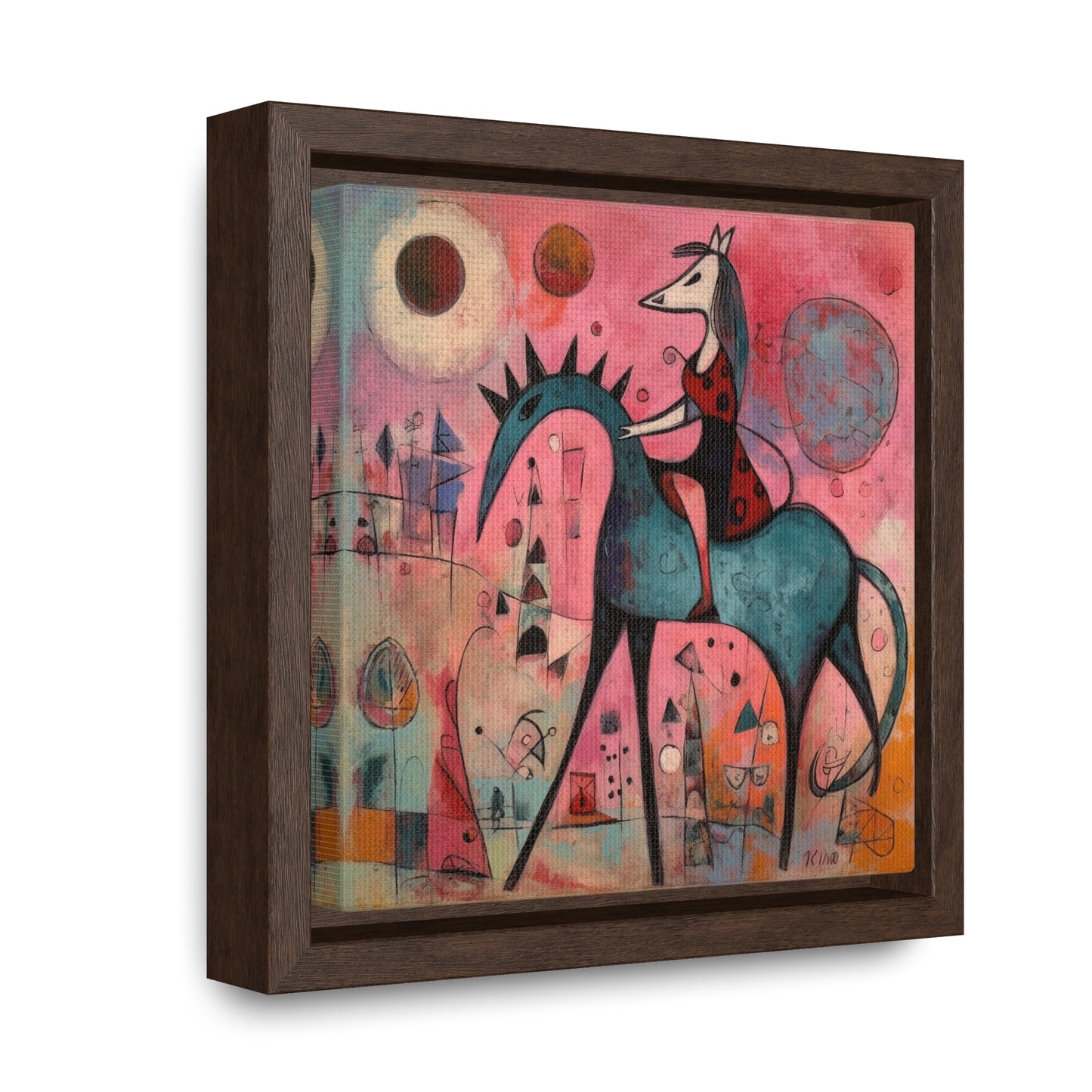 The Dreams of the Child 19, Gallery Canvas Wraps, Square Frame