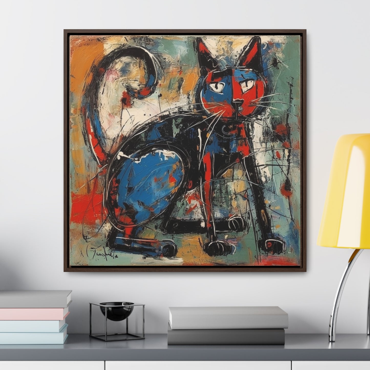 Cat 39, Gallery Canvas Wraps, Square Frame