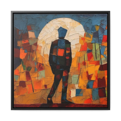 Sad Man 16, Gallery Canvas Wraps, Square Frame