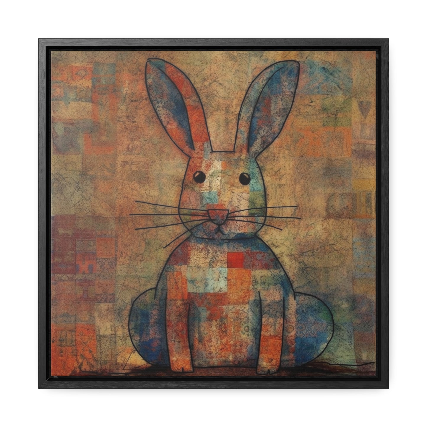 Rabbit 21, Gallery Canvas Wraps, Square Frame