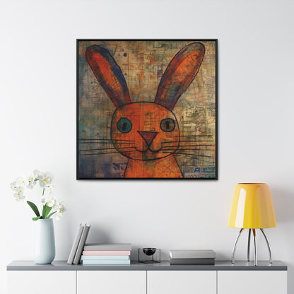 Rabbit 10, Gallery Canvas Wraps, Square Frame