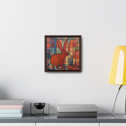 Rabbit 32, Gallery Canvas Wraps, Square Frame