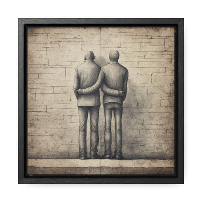 The Courage of Vulnerability 10, Valentinii, Gallery Canvas Wraps, Square Frame