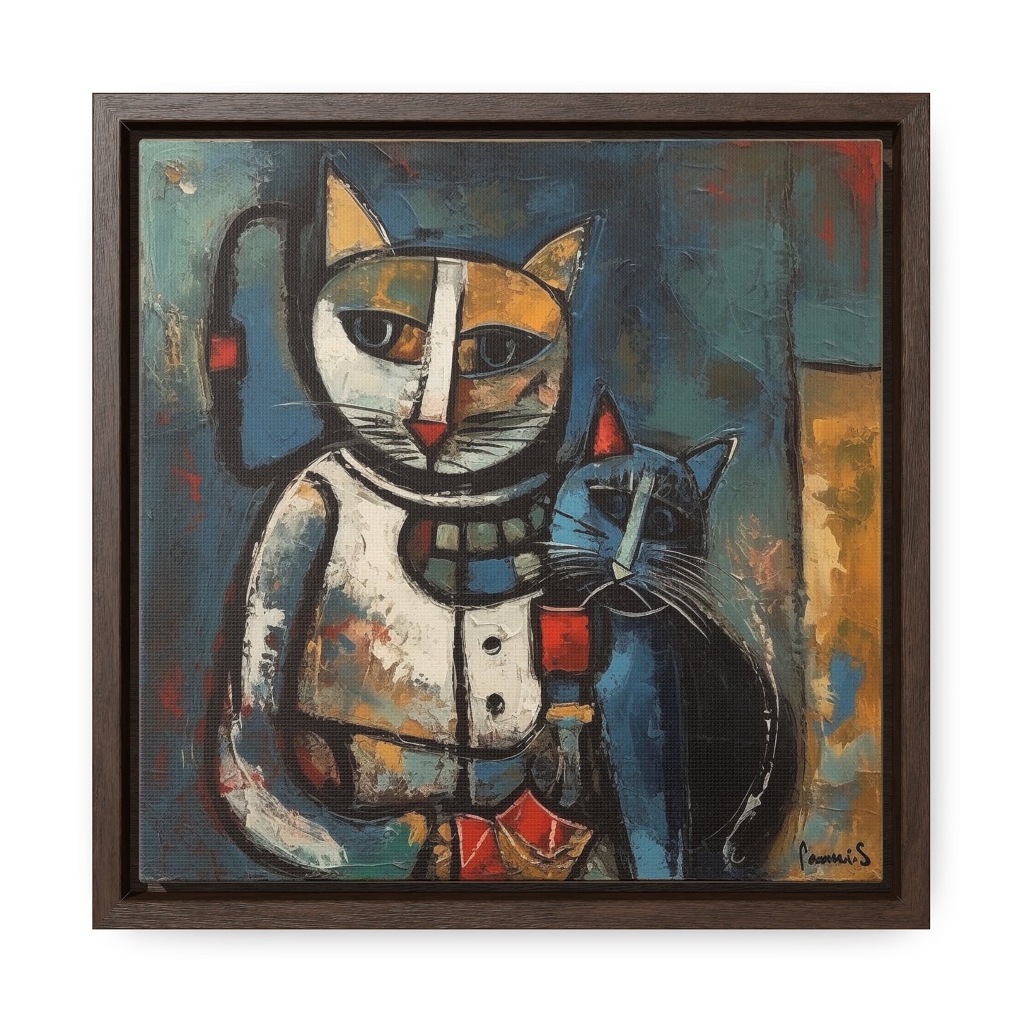 Cat 29, Gallery Canvas Wraps, Square Frame