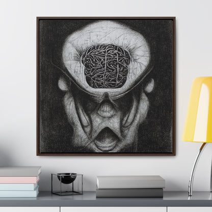 Brain 10, Valentinii, Gallery Canvas Wraps, Square Frame