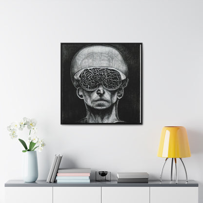 Brain 14, Valentinii, Gallery Canvas Wraps, Square Frame