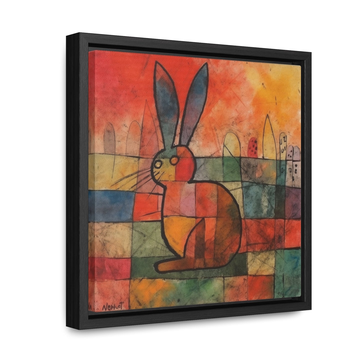 Rabbit 39, Gallery Canvas Wraps, Square Frame