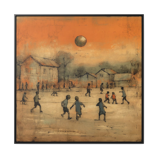 Childhood 30, Gallery Canvas Wraps, Square Frame