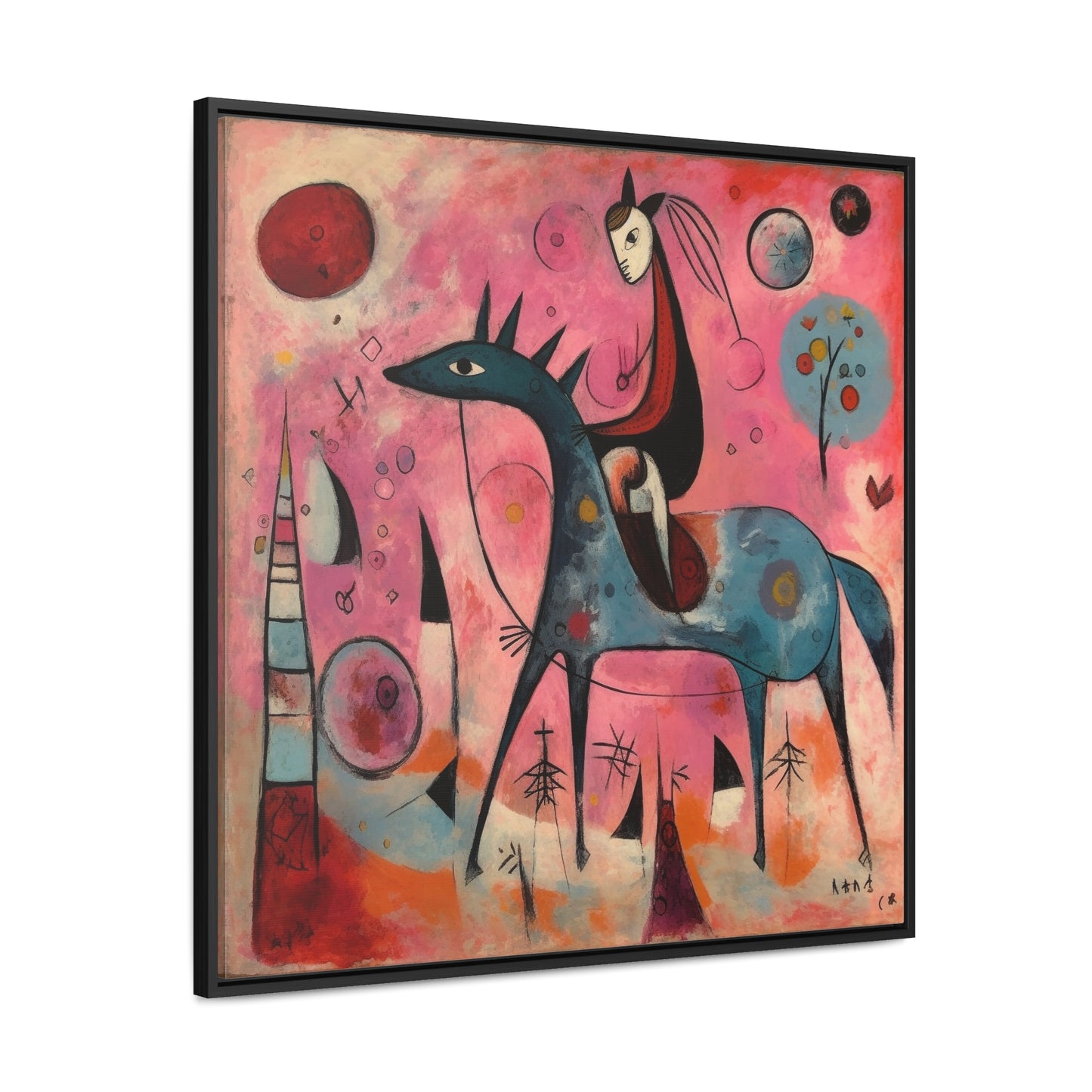 The Dreams of the Child 22, Gallery Canvas Wraps, Square Frame
