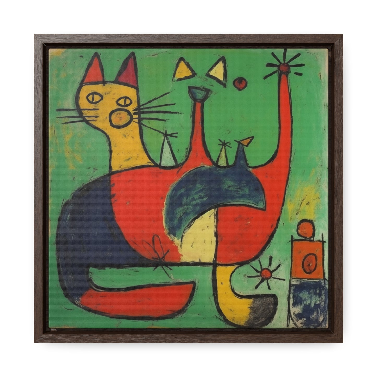 Cat 133, Gallery Canvas Wraps, Square Frame