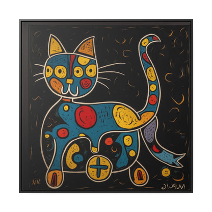 Cat 124, Gallery Canvas Wraps, Square Frame
