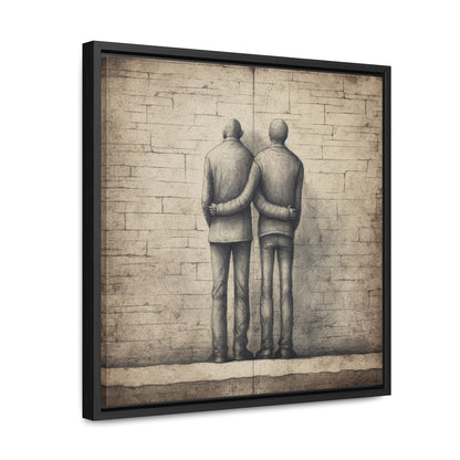 The Courage of Vulnerability 10, Valentinii, Gallery Canvas Wraps, Square Frame