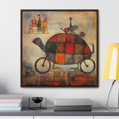 Turtle, Gallery Canvas Wraps, Square Frame