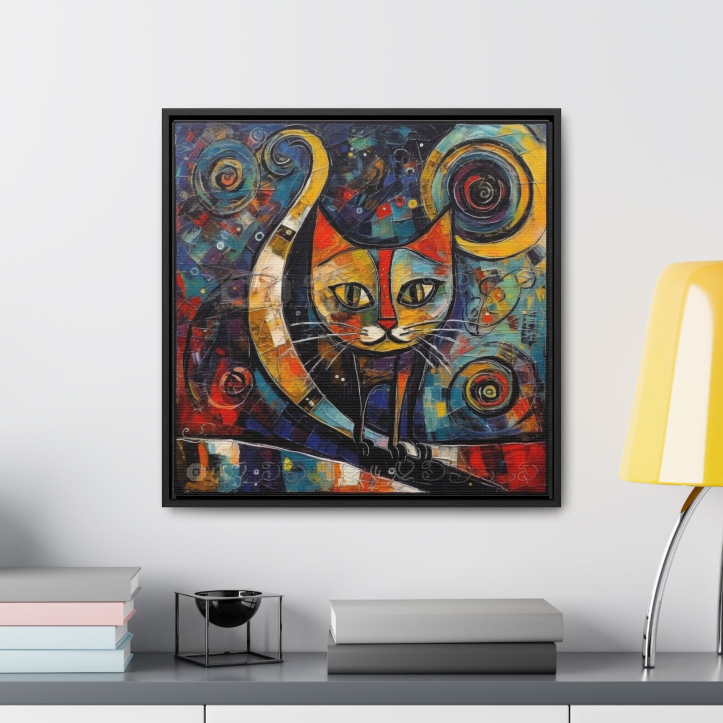 Cat 118, Gallery Canvas Wraps, Square Frame