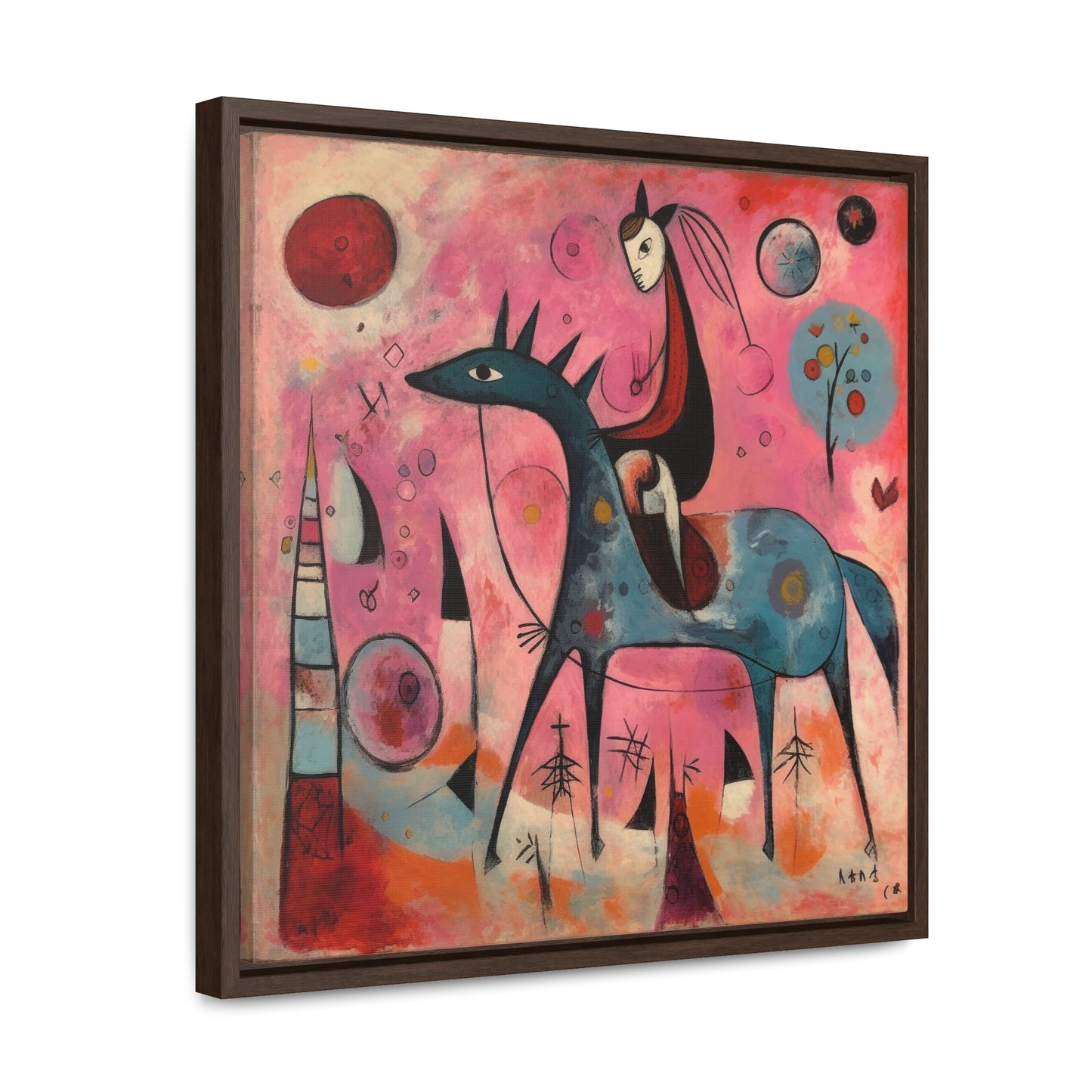 The Dreams of the Child 22, Gallery Canvas Wraps, Square Frame