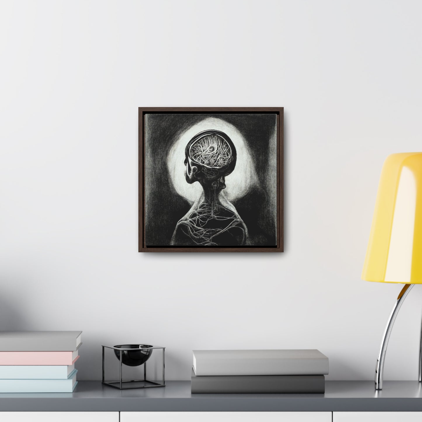 Brain 5, Valentinii, Gallery Canvas Wraps, Square Frame