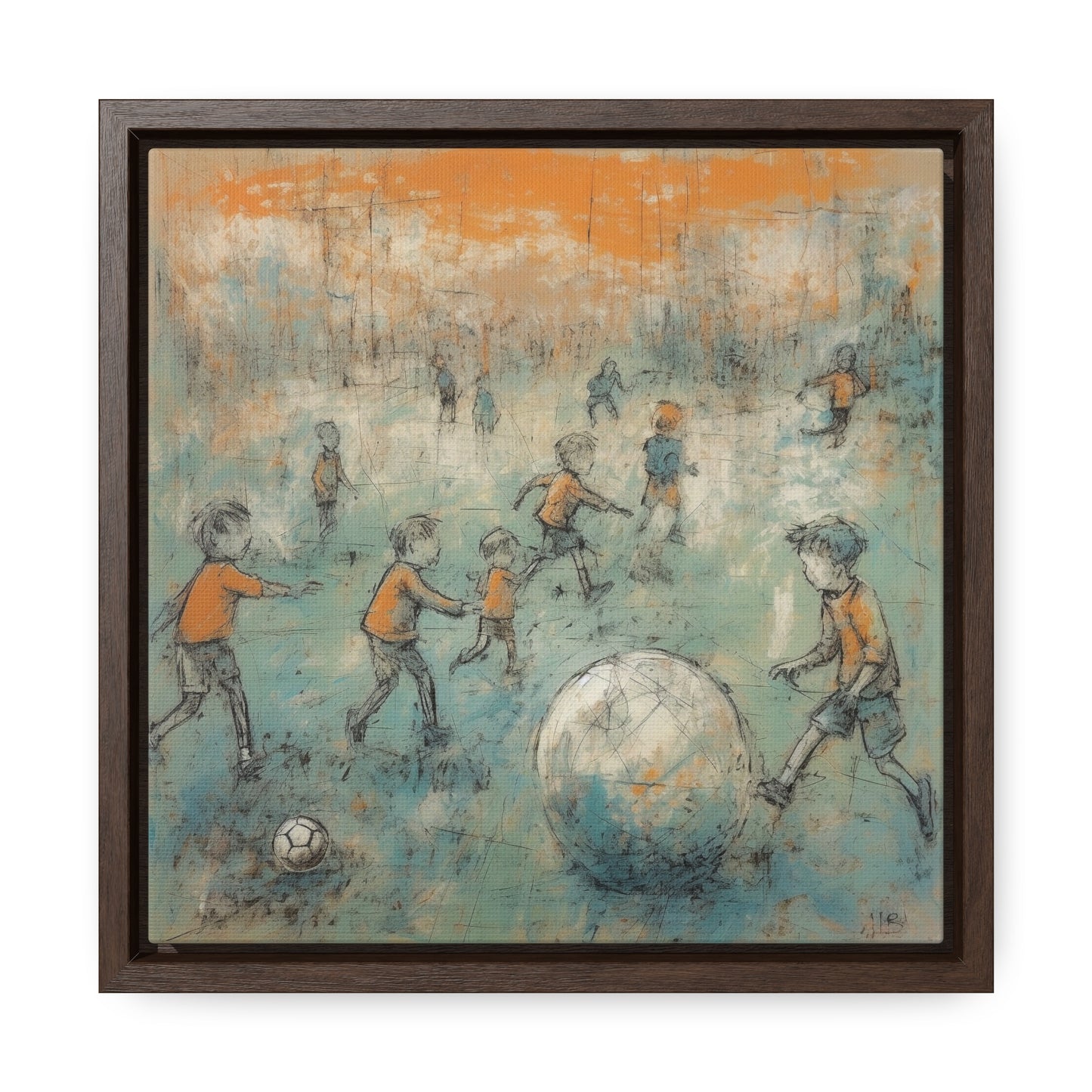 Childhood 34, Gallery Canvas Wraps, Square Frame