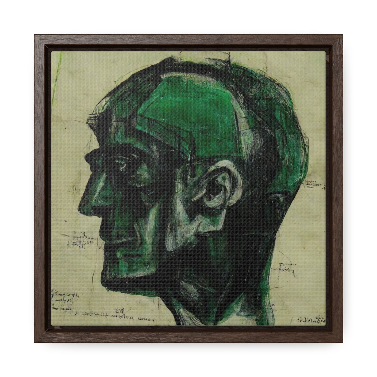 Heads, Valentinii, Gallery Canvas Wraps, Square Frame