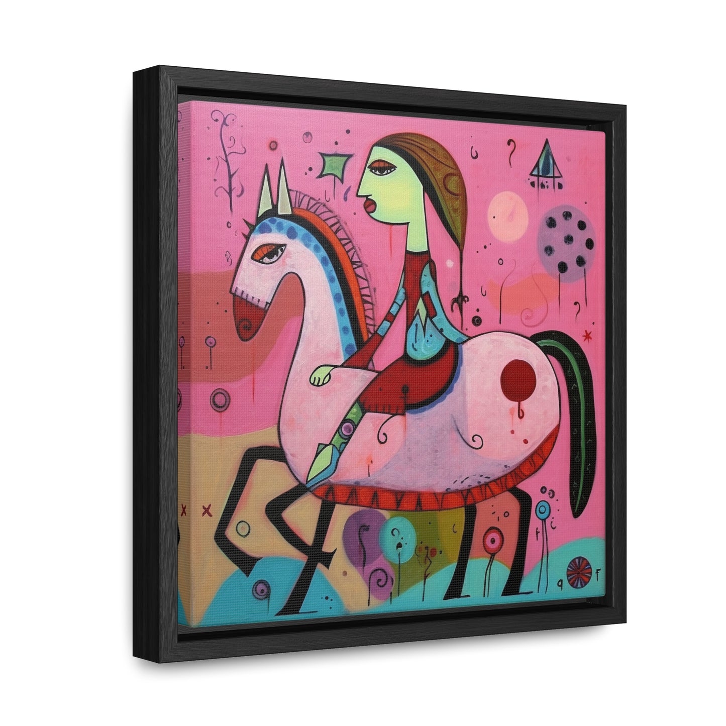 The Dreams of the Child 9, Gallery Canvas Wraps, Square Frame