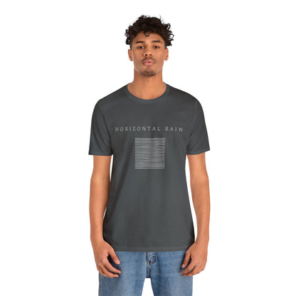 Horizontal Rain, Unisex Jersey Short Sleeve Tee