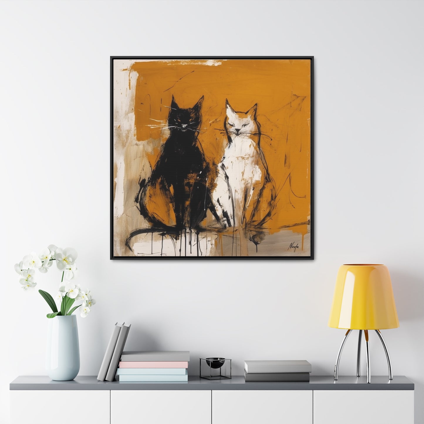 Cat 17, Gallery Canvas Wraps, Square Frame