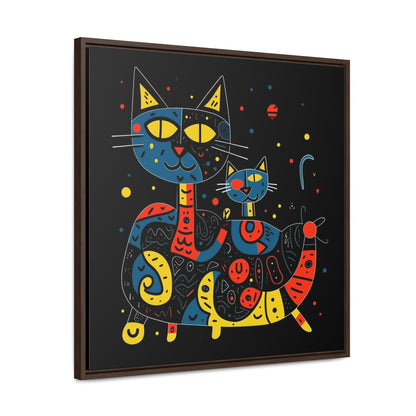 Cat 128, Gallery Canvas Wraps, Square Frame