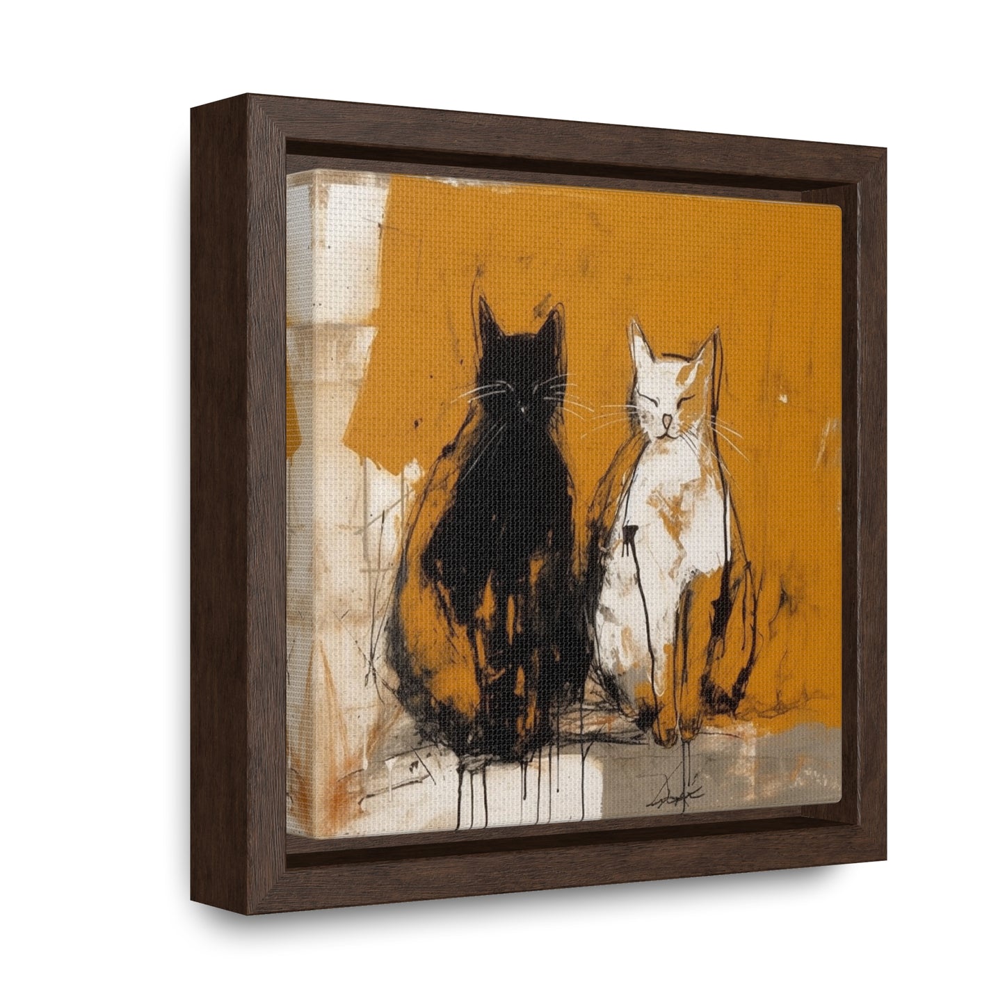 Cat 16, Gallery Canvas Wraps, Square Frame