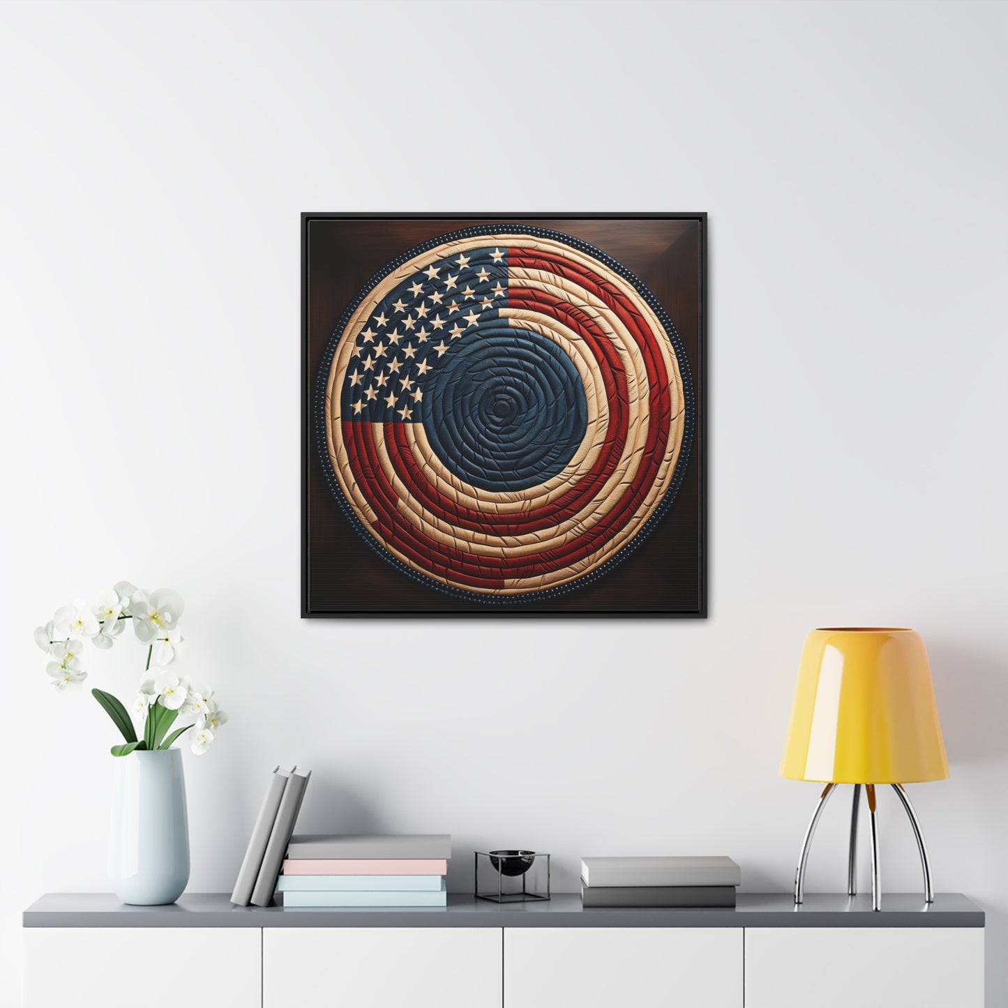 Flag 15, Gallery Canvas Wraps, Square Frame