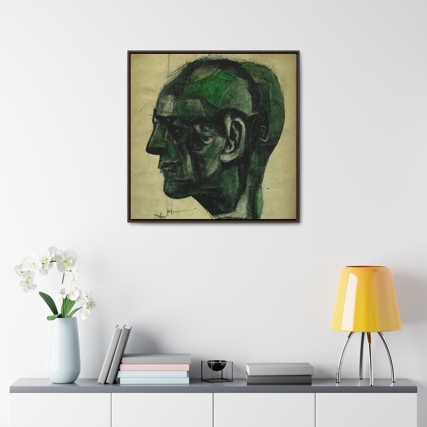 Heads 7, Valentinii, Gallery Canvas Wraps, Square Frame