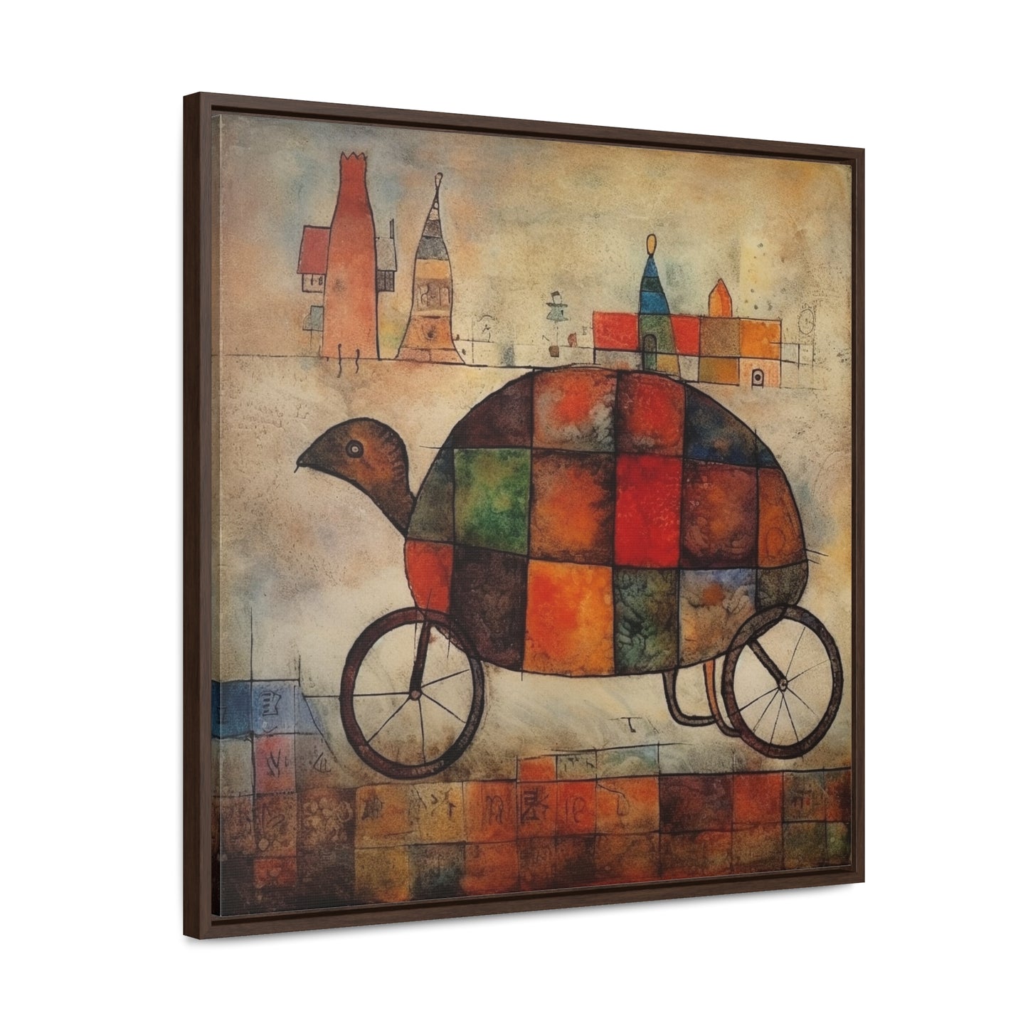 Turtle 6, Gallery Canvas Wraps, Square Frame