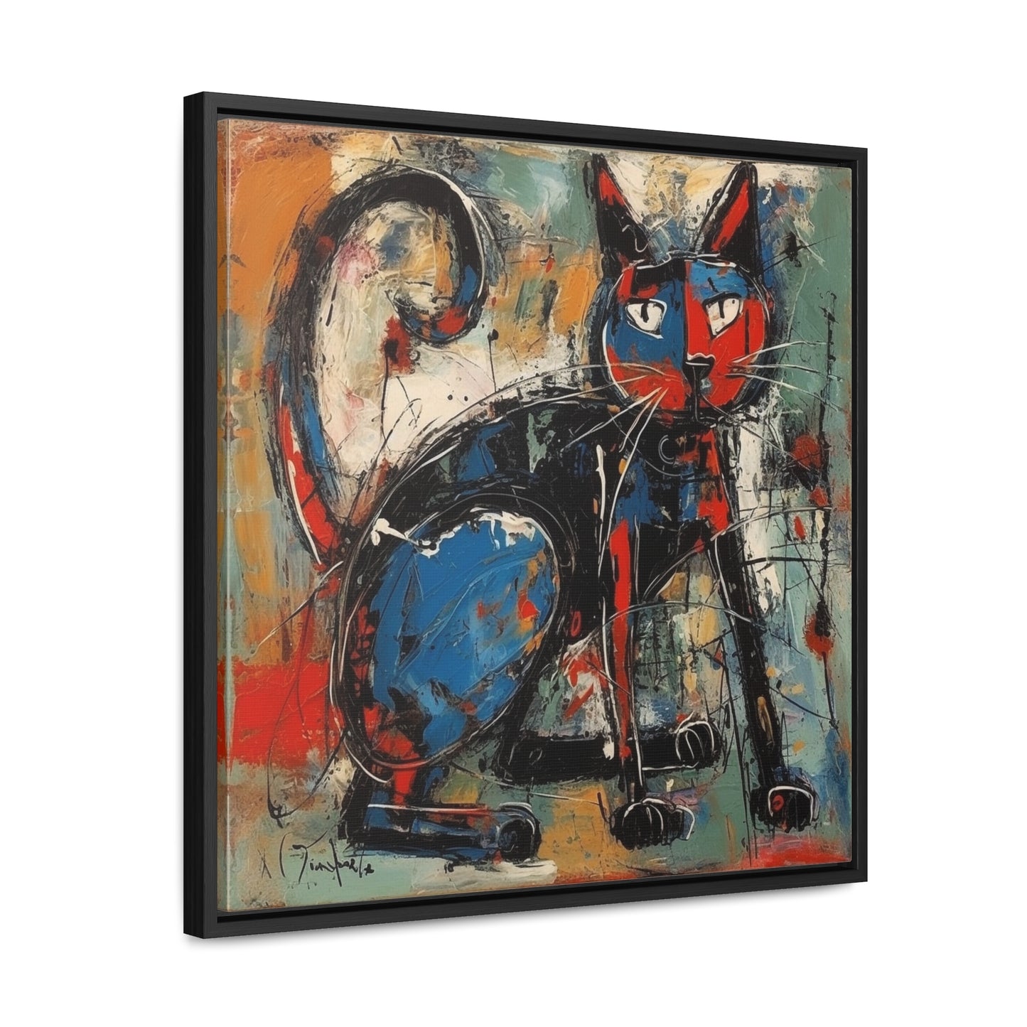 Cat 39, Gallery Canvas Wraps, Square Frame