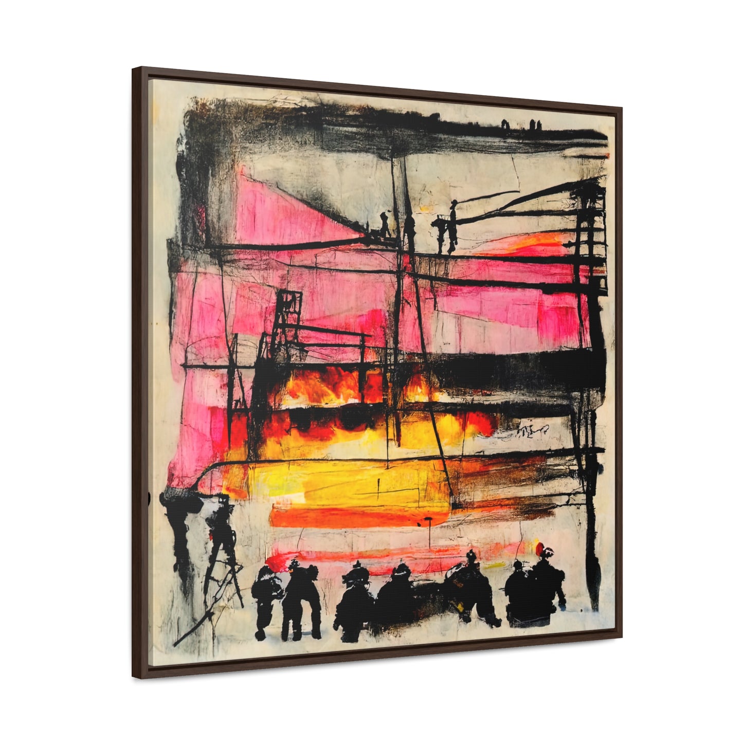 Land of the Sun 4, Valentinii, Gallery Canvas Wraps, Square Frame